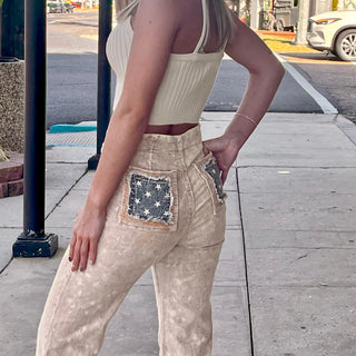 Mustard Corduroy Wide Leg Pants