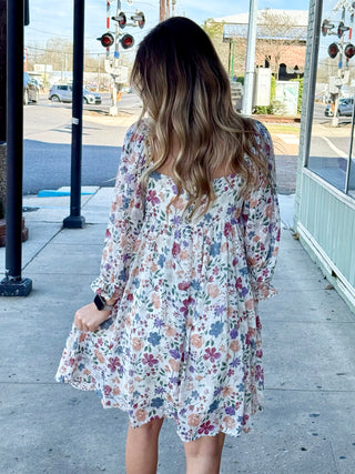 Floral Print Multi Color Babydoll