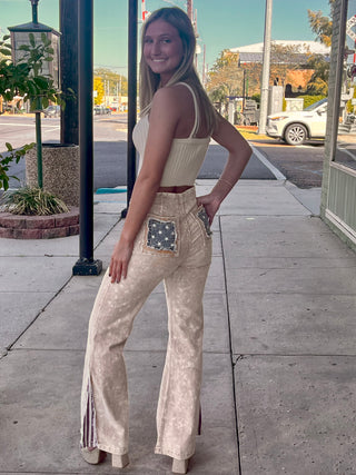Mustard Corduroy Wide Leg Pants