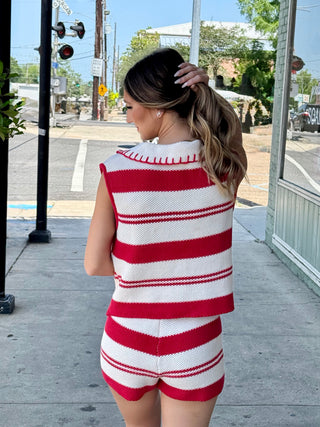 Sleeveless CRS Sweater/ Shorts Set