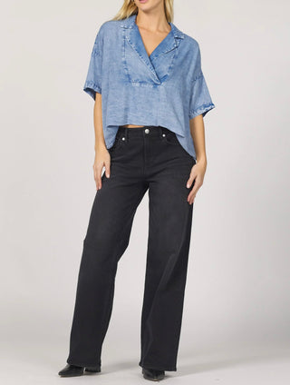 Dear John Belle Wyatt Denim Top