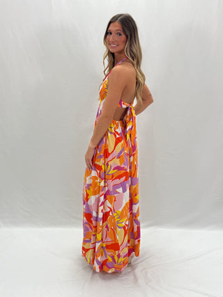 Floral Multi Ruched Dress