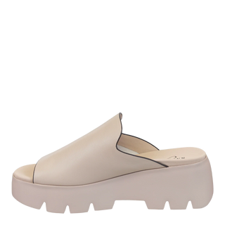 NakedFeet Drift Beige Sandals