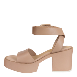 NakedFeet Iconoclast Rosette Heeled Sandals