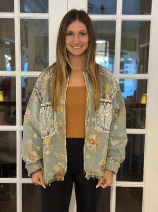 Mint Multi Color Jacket