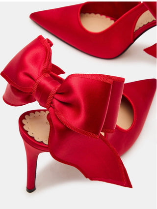Steve Madden Teacup Red Satin Heels