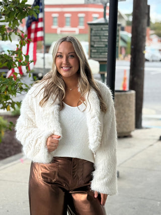 Fuzzy Cream Jacket
