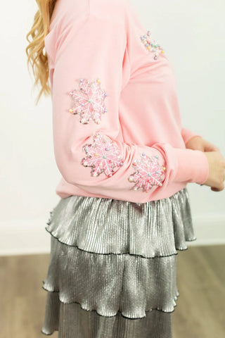 Pearl Merry Pink Sweatshirt