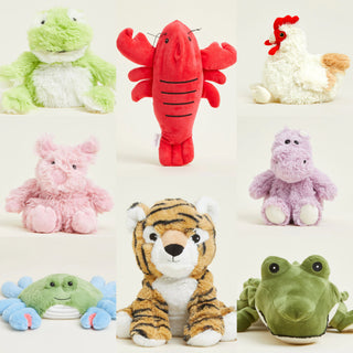 Pictures of assorted plush animals