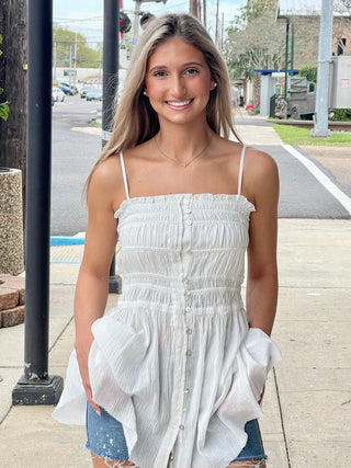 Tara White Top