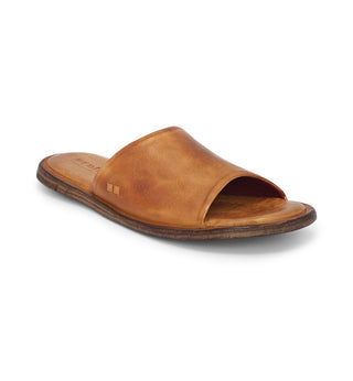 Mustard rustic leather sandals