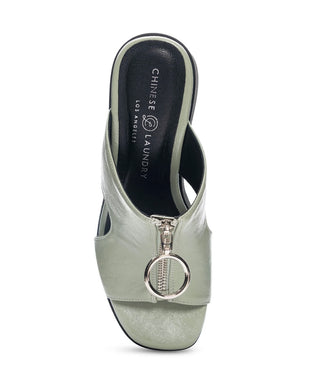 Chinese Laundry Taysha Smooth Green Sandals