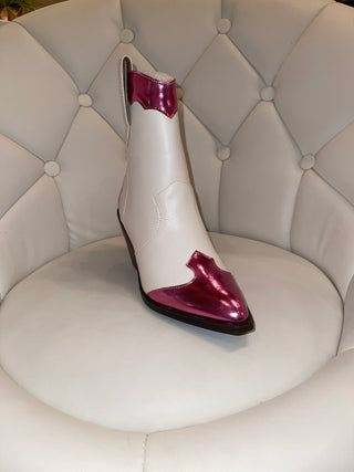 HeyGirl by Corkys One Chance Pink/White Boots