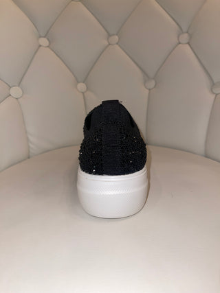 HeyGirl by Corkys Swank Black Crystals Sneakers