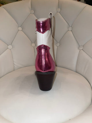 HeyGirl by Corkys One Chance Pink/White Boots