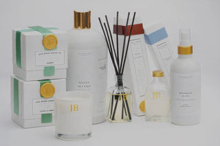 Elevate your space with the luxurious scents of Jack Baker Home. From hand-poured candles to aromatic diffusers to luxury room essence, each product is designed to bring warmth and sophistication to your home.