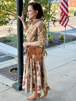BedStu Elect Tan Rustic Handbag