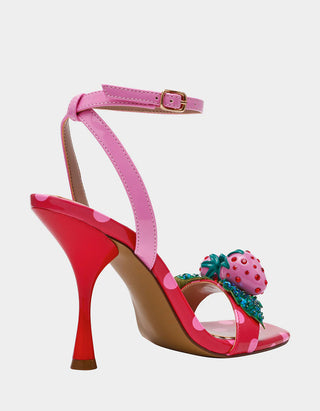Betsey Johnson Addison Red/ Pink Multi Heels