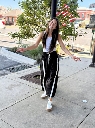 White Stripe Jogger