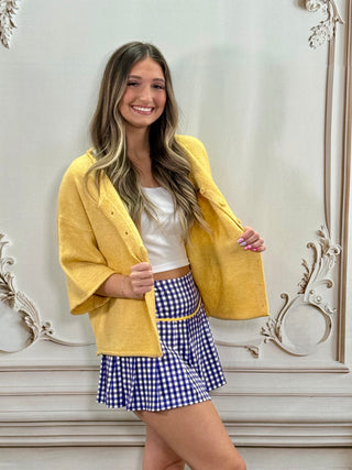 Kelsey Lt Mustard Qtr Sleeve