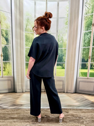 Laguna Black Casual Pant Set