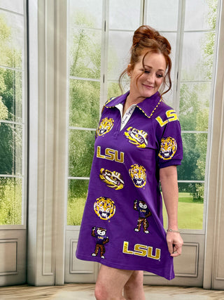 LSU Logo Patch Dress