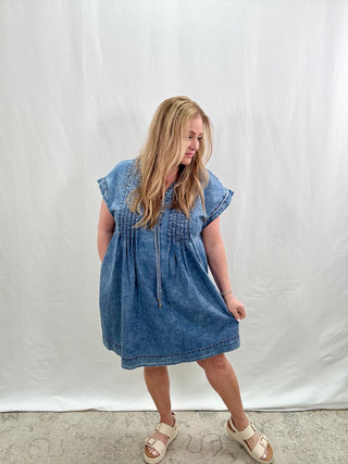 Denim Shift Dress