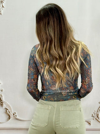 Shear Multi Color LS Top
