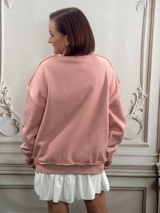 Sweet Graphic Pink Sweatshirt