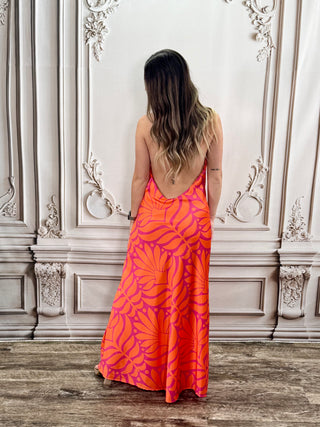 Gia Pink Pedals Midi Dress