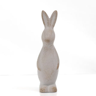 Decorative rabbit figurine on a white background
