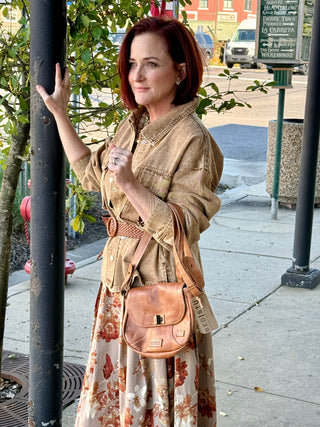 BedStu Elect Tan Rustic Handbag