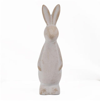 Decorative rabbit figurine on a white background
