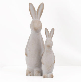 Aubrey Bunny Décor in Gray 7"