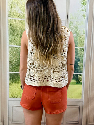 Briza Vintage Cream Vest