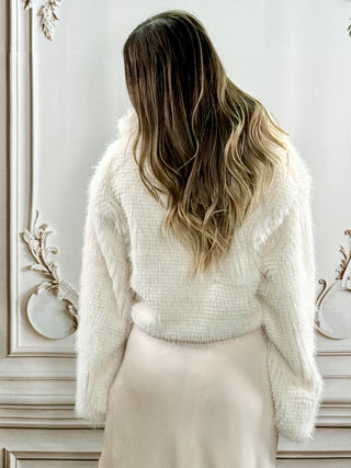 Fuzzy Cream Jacket