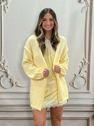 Yellow Butter Knit Cardigan