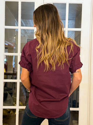 Bennington Fig Short Sleeve Top