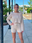 Beige Woven Top