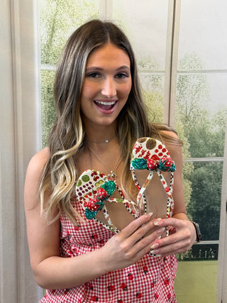 Betsey Johnson Garrick White Multi Sandals