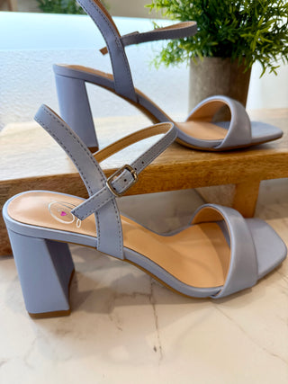 Nancy Blue Satin