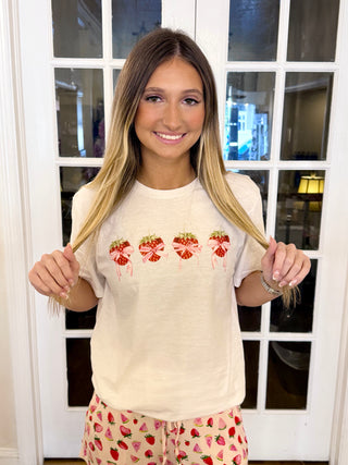 Lil Strawberry and Bow T-Shirt