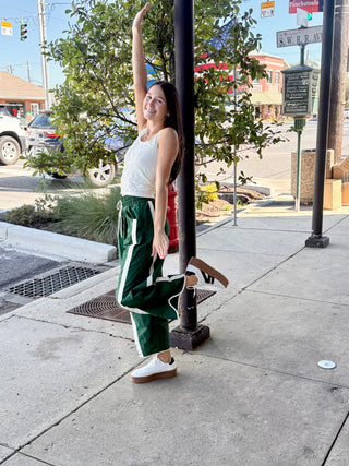 White Stripe Jogger