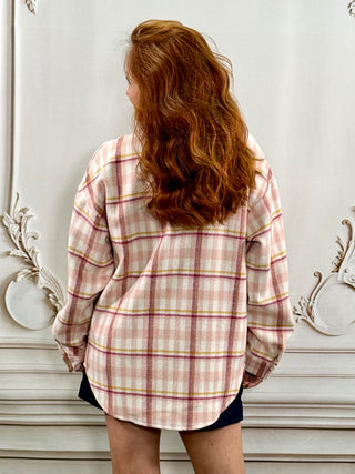 Pink Multi Plaid Shacket