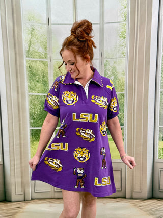 LSU Logo Patch Dress