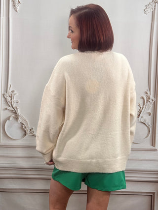 Christmas Tree Emb Cream