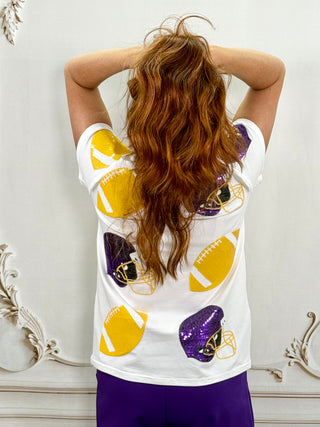 Football Fever Pur/Yel Shirt