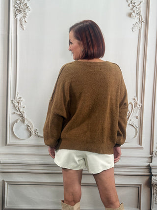 Brown Gingerbread Sweater