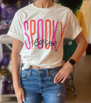 Cream Spooky Season T-Shirt