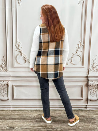 Vintage Coffee Midi Vest